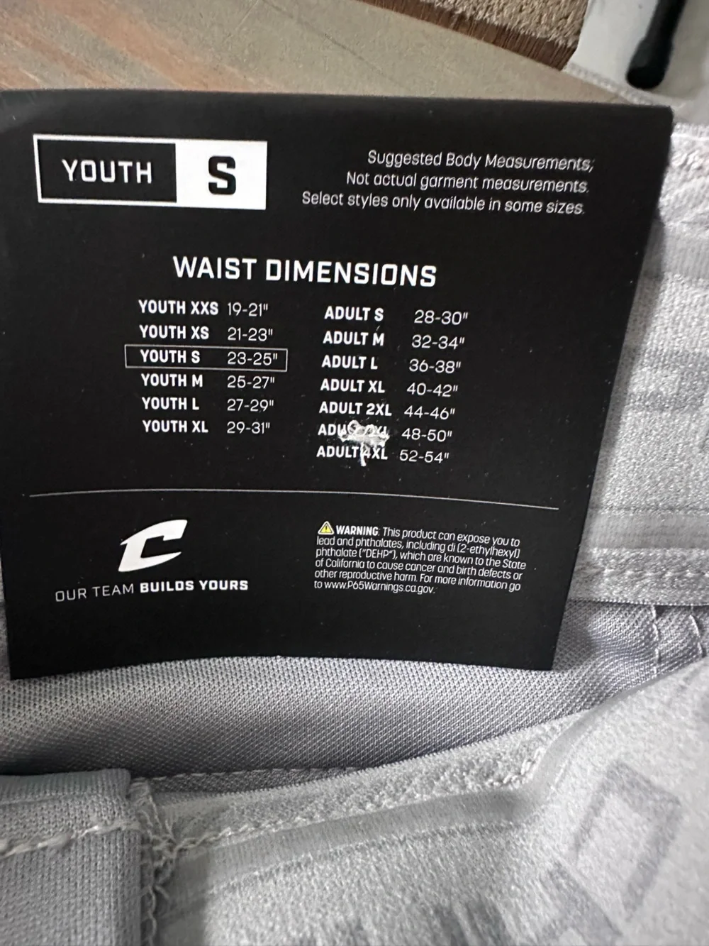 Champro youth athletic